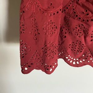 Madewell eyelet lace mini skirt
